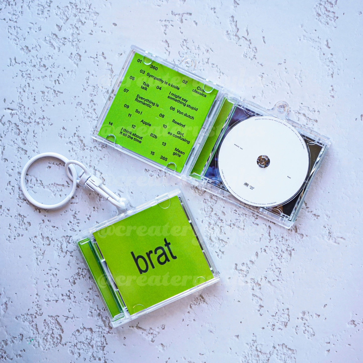 Personalized NFC Keychain Charli XCX Brat