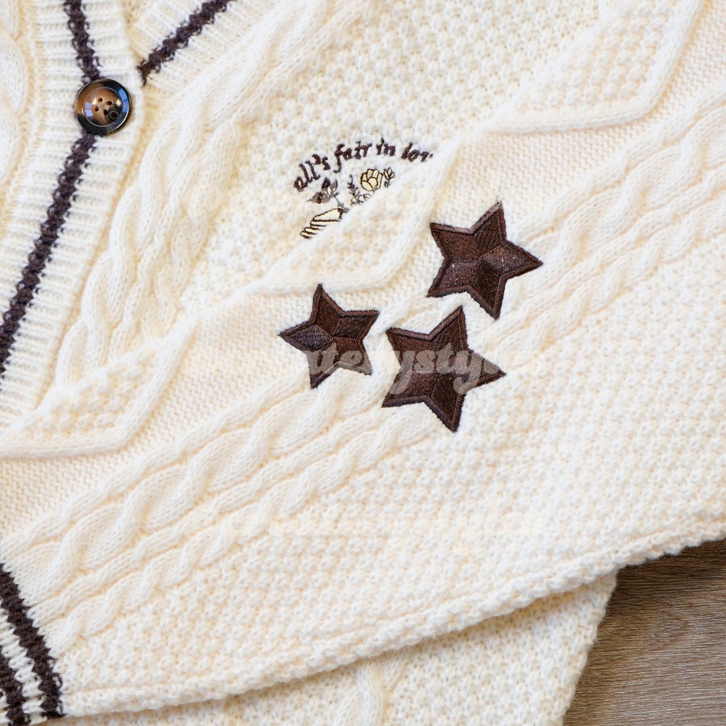 Open Book All's Fair in Love and Poetry Cardigan