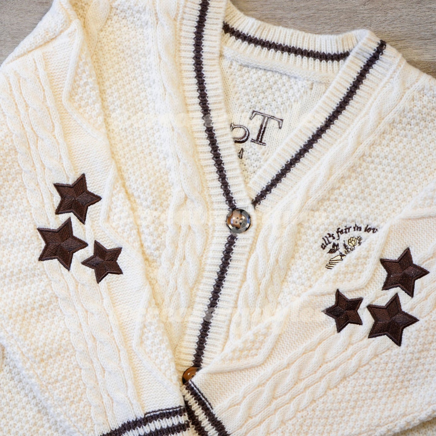 Open Book All's Fair in Love and Poetry Cardigan
