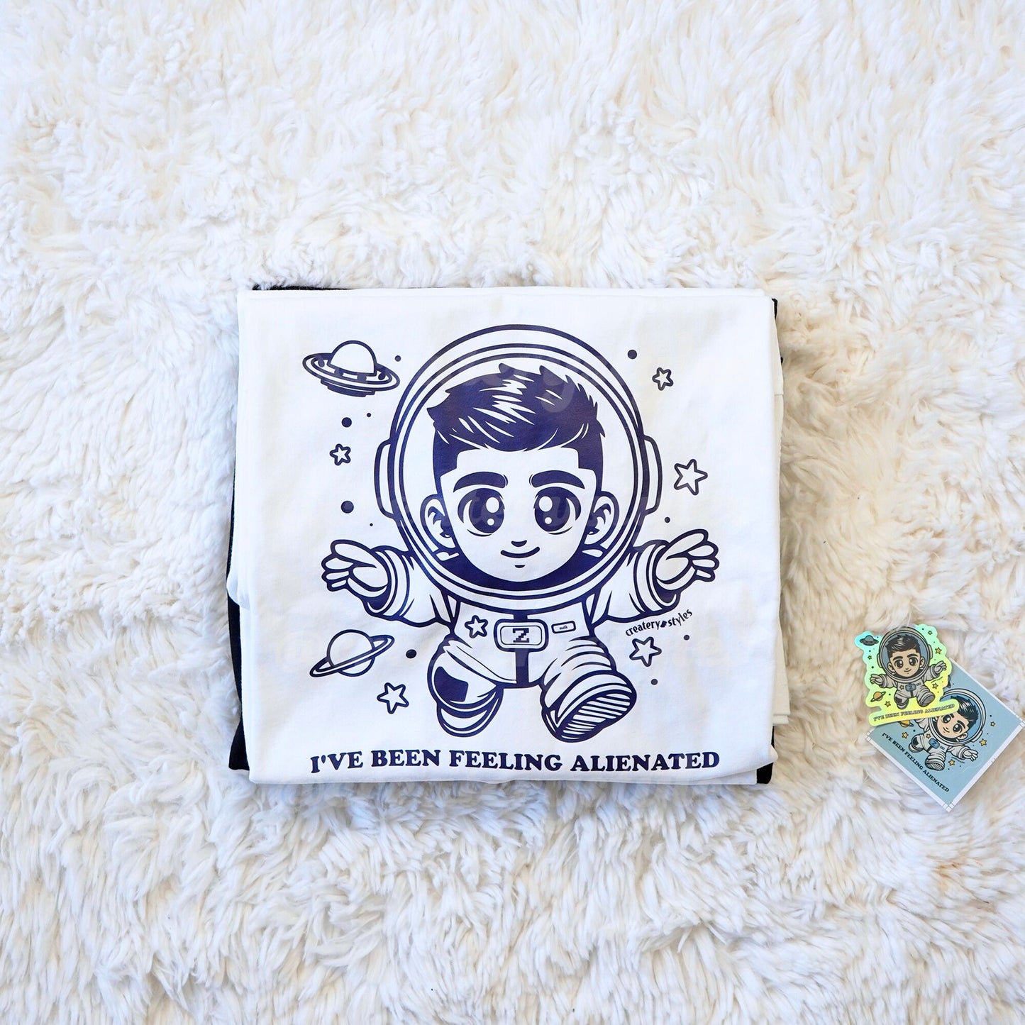 Zayn Malik Alienated Astro Version T Shirt White
