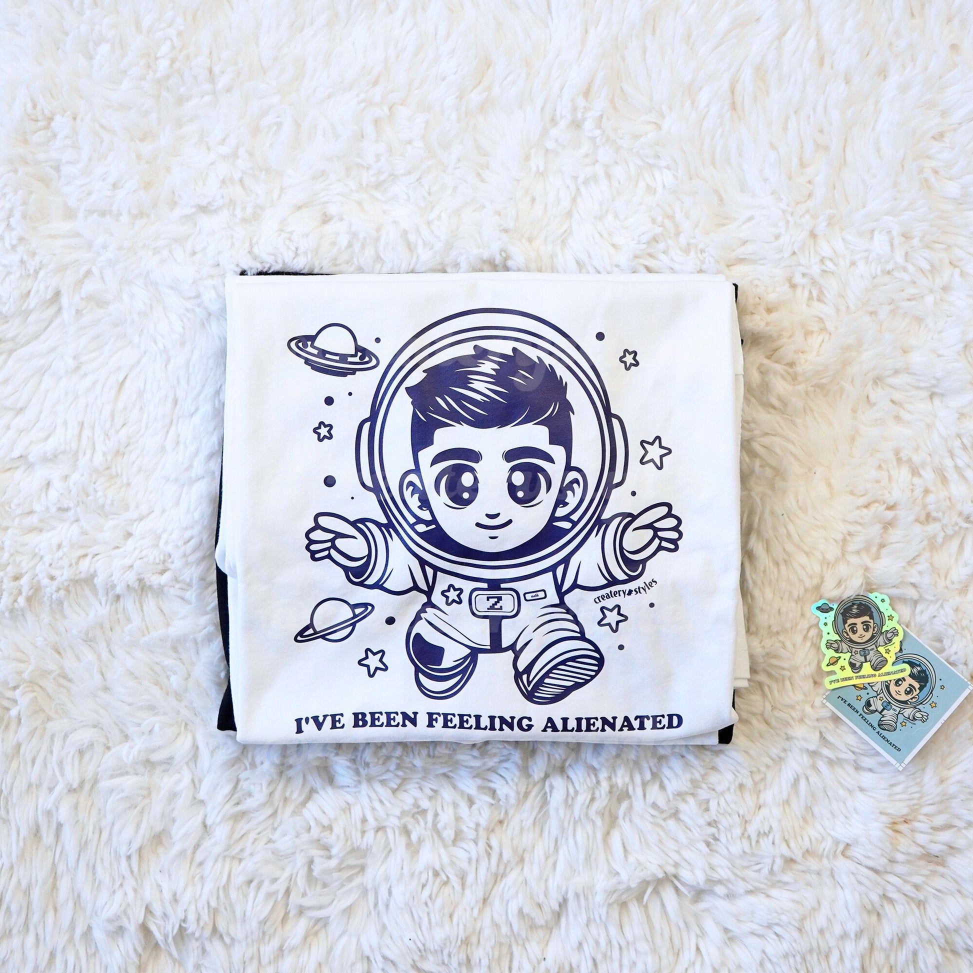 Zayn Malik Alienated Astro Version T Shirt White