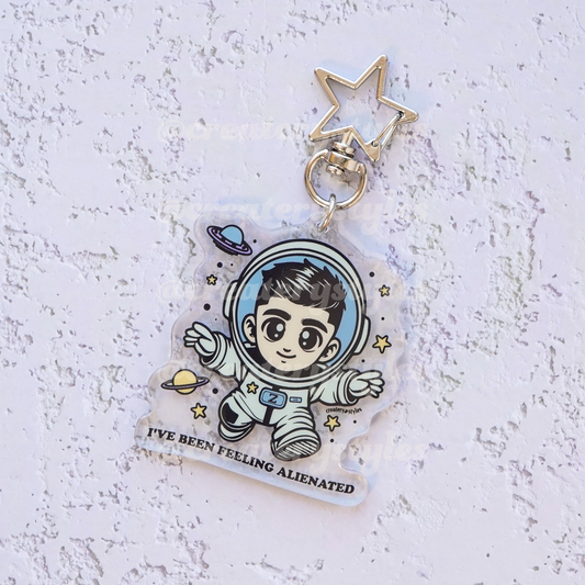 Alienated Astronaut Acrylic Keychain + Mystery Free Keychain