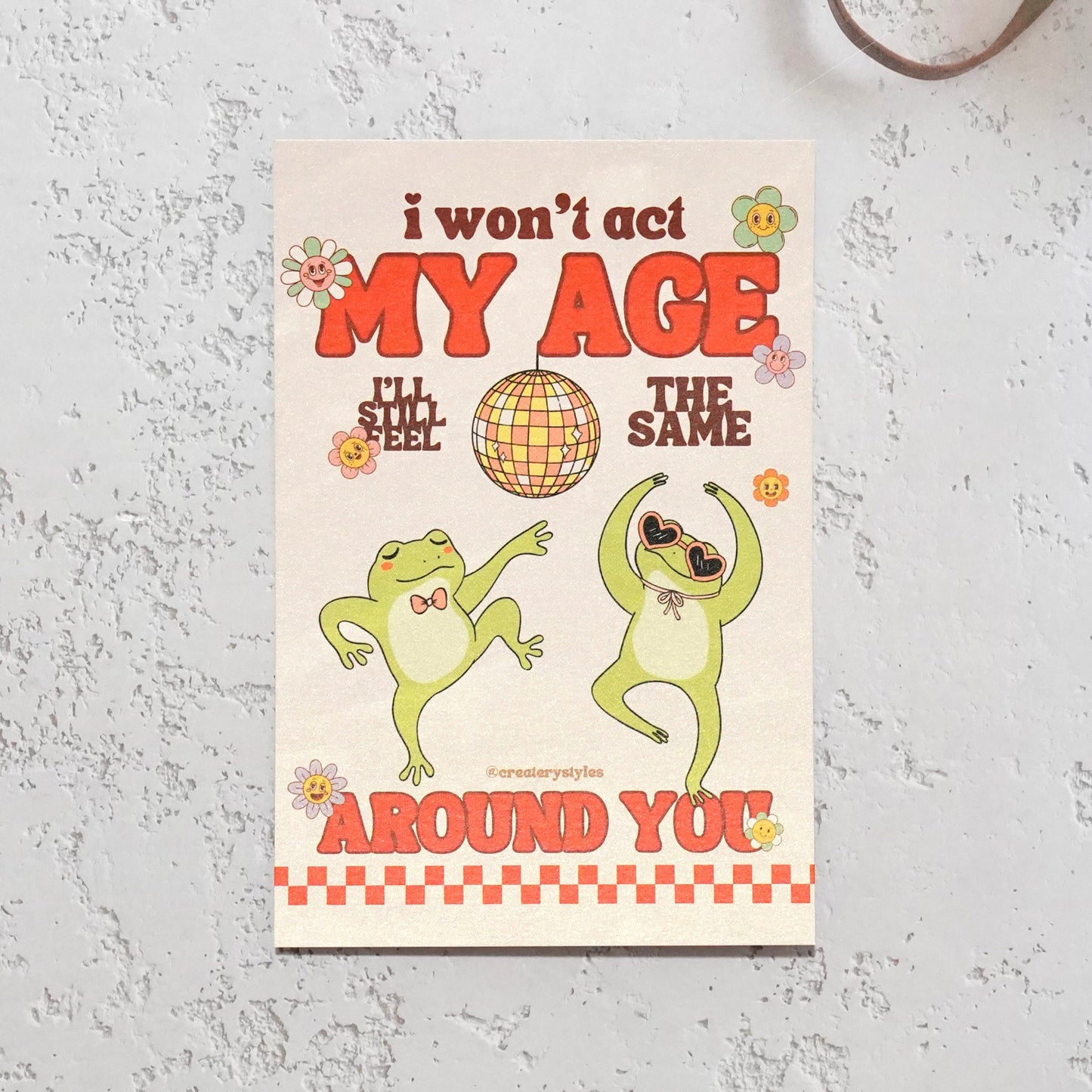 One Direction Act My Age Post Card