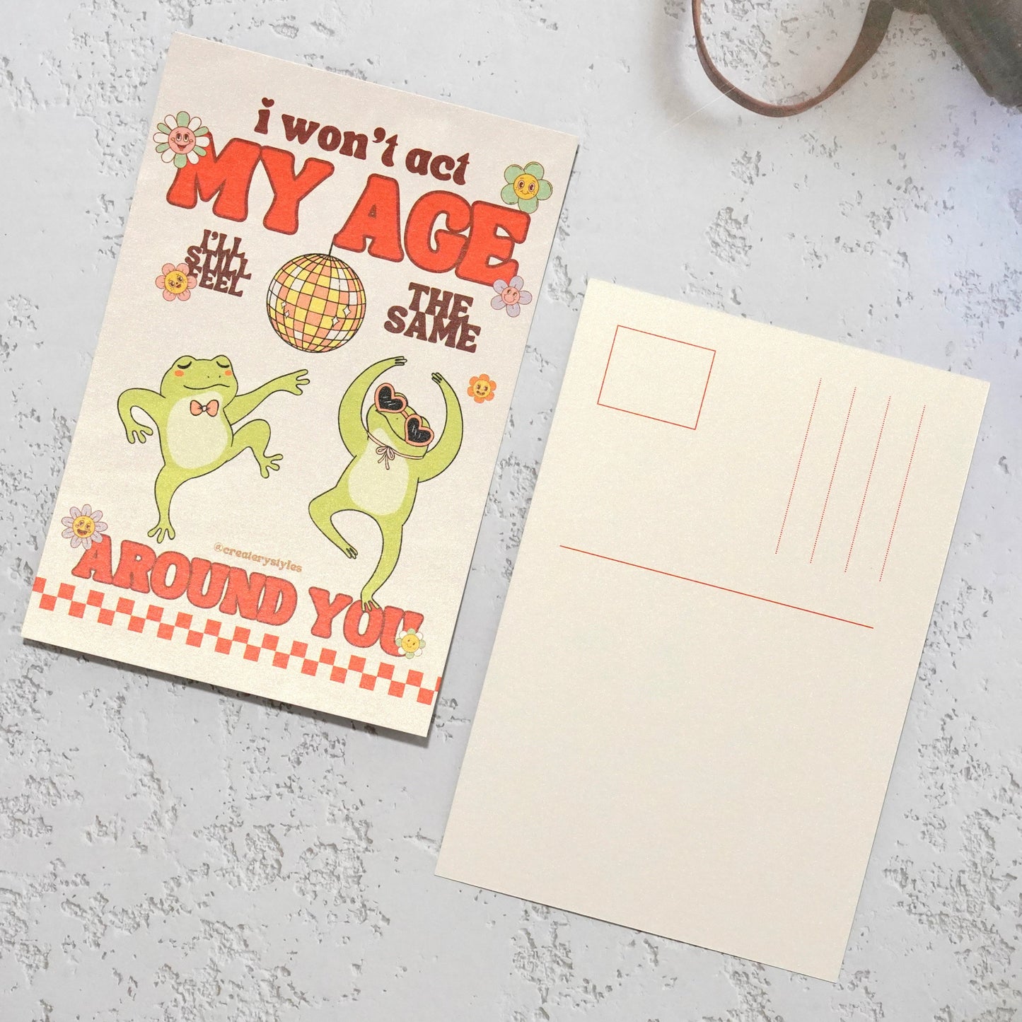 One Direction Act My Age Post Card