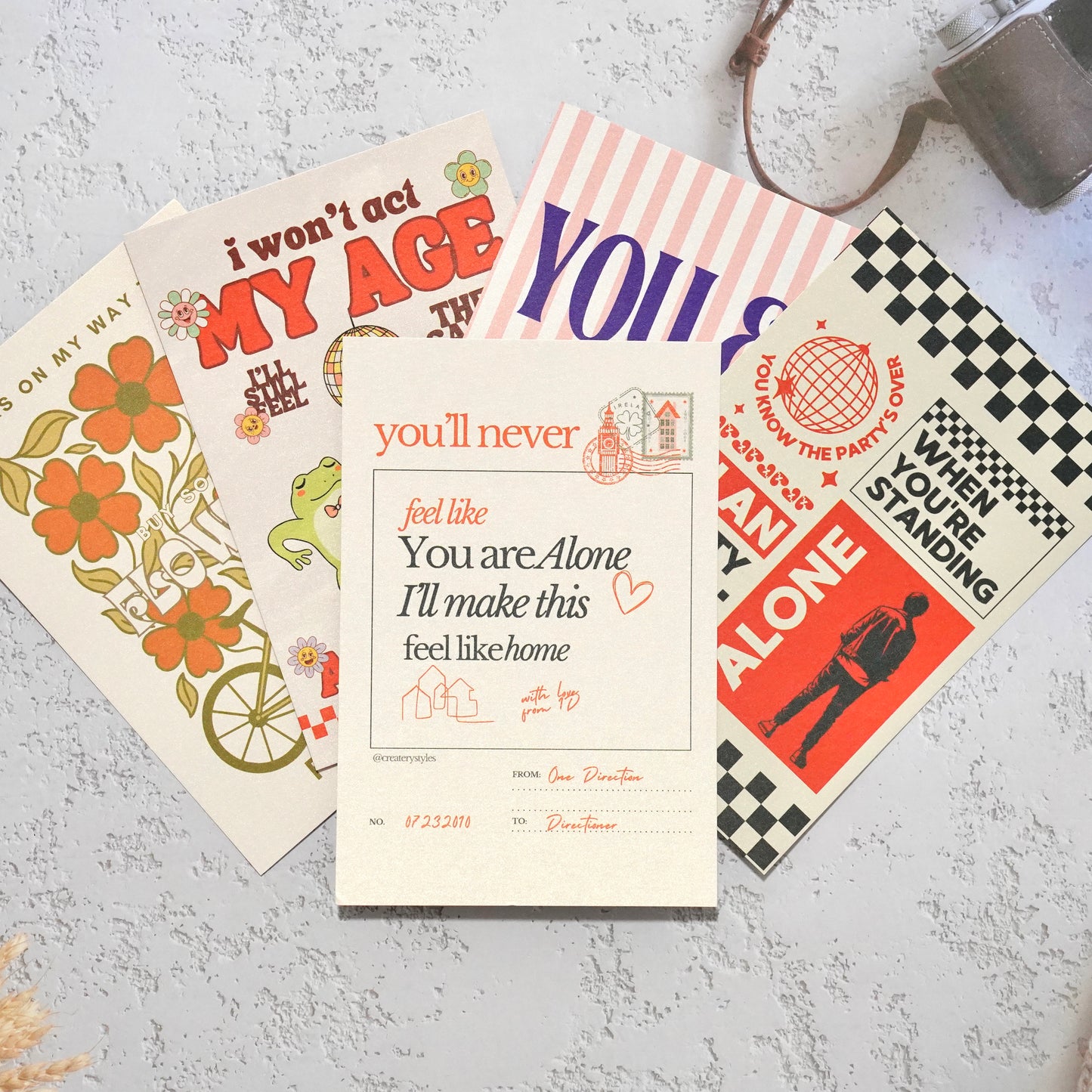 Buy Some Flowers Postcard 4x6 in