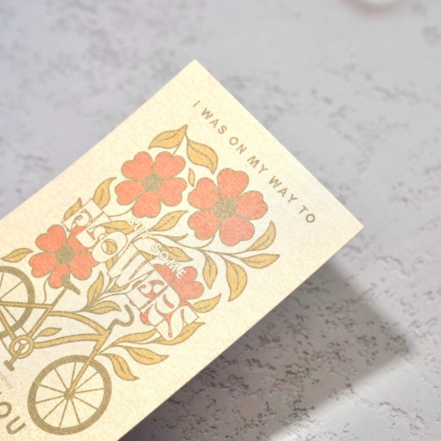 Buy Some Flowers Postcard 4x6 in
