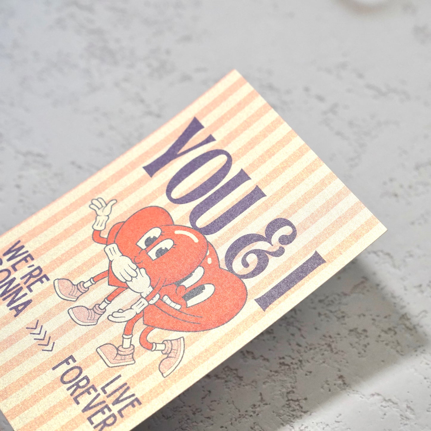 Live Forever Postcard 4x6 in