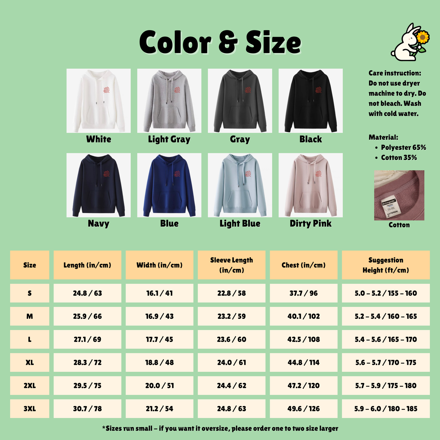 Sweatshirt und Kapuzenpullover mit Aufdruck „Always Love You“, mehrfarbig