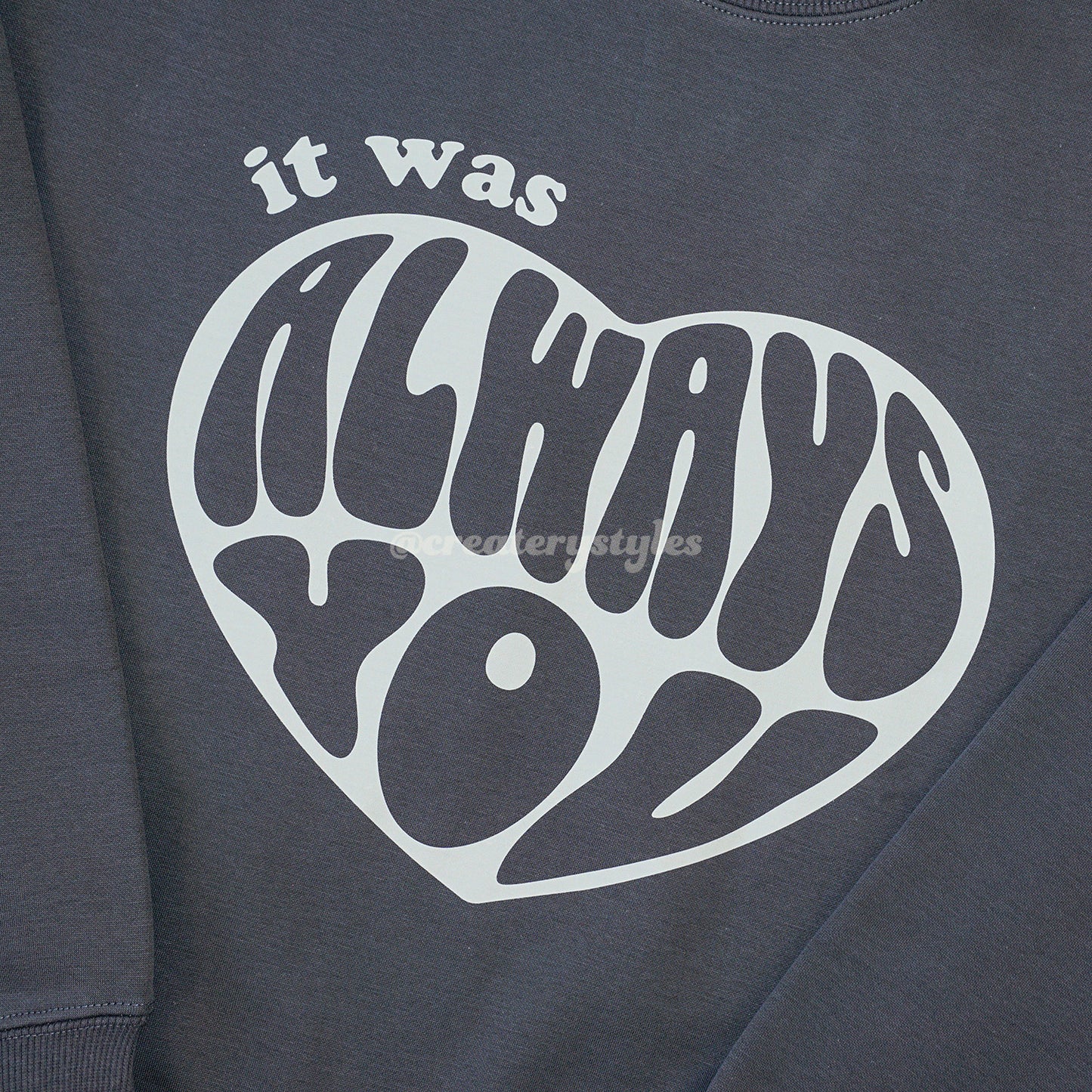 Sweatshirt und Kapuzenpullover mit Aufdruck „Always Love You“, mehrfarbig
