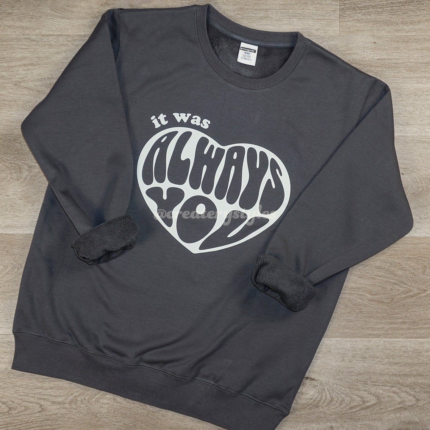 Sweatshirt und Kapuzenpullover mit Aufdruck „Always Love You“, mehrfarbig