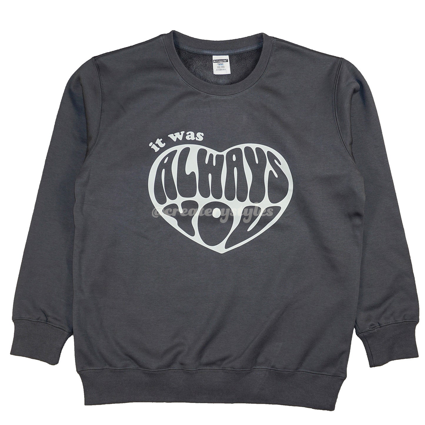 Sweatshirt und Kapuzenpullover mit Aufdruck „Always Love You“, mehrfarbig