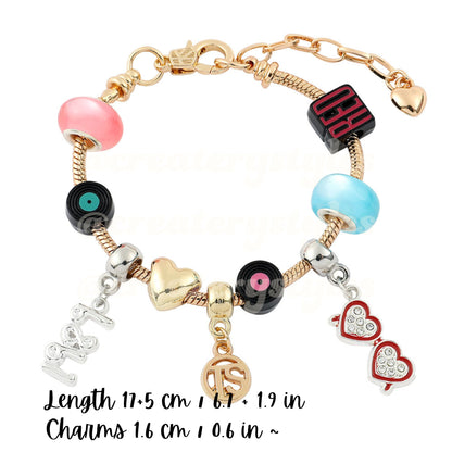 Taylor's Version Albums Inspired Charm Friendship Bracelet