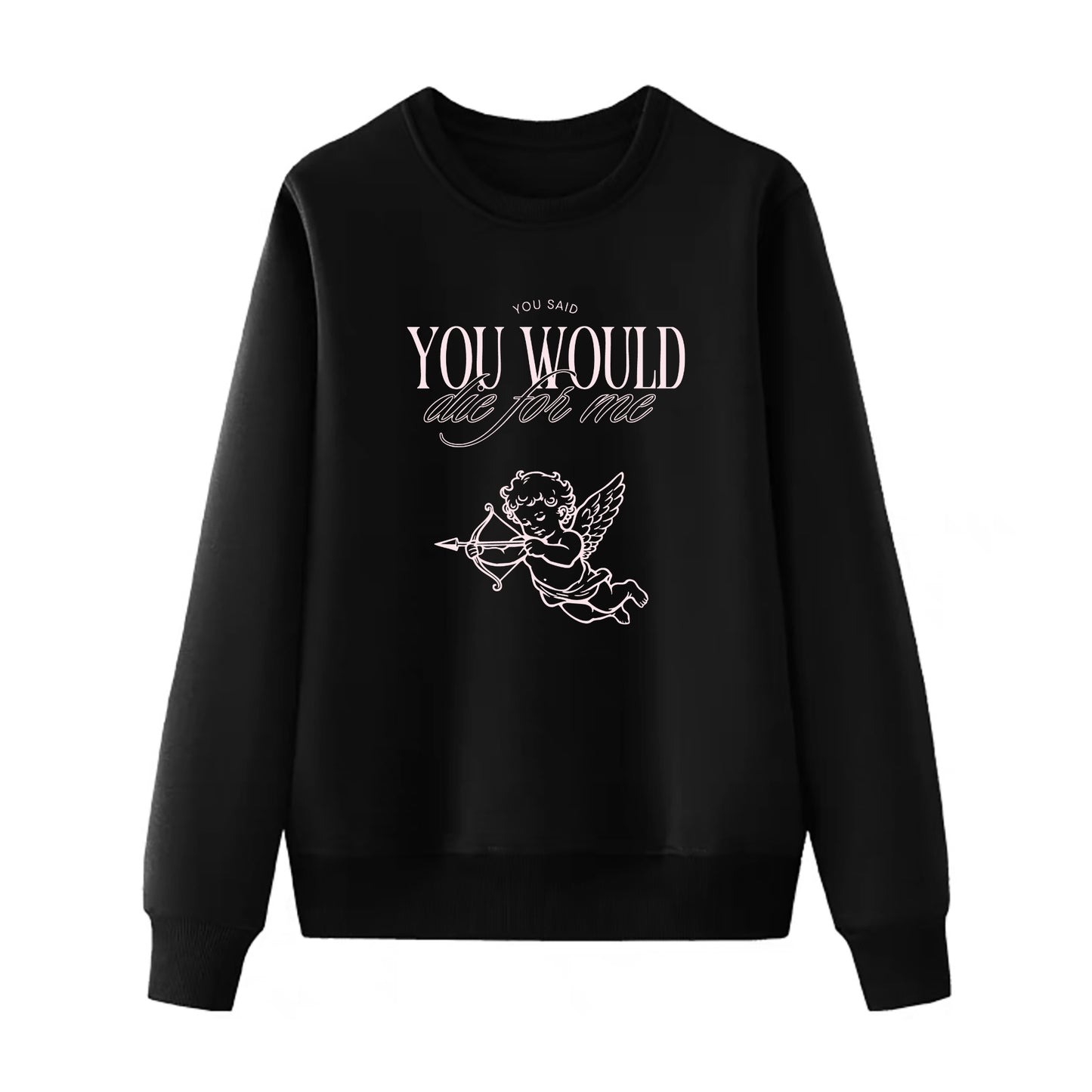 Sweatshirt und Kapuzenpullover mit Aufdruck „Always Love You“, mehrfarbig