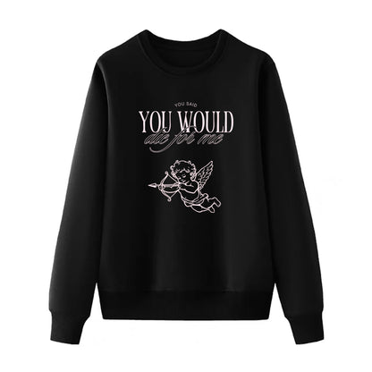 Sweatshirt und Kapuzenpullover mit Aufdruck „Always Love You“, mehrfarbig