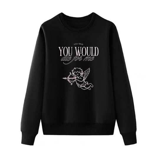 Sweatshirt und Kapuzenpullover mit Aufdruck „Always Love You“, mehrfarbig