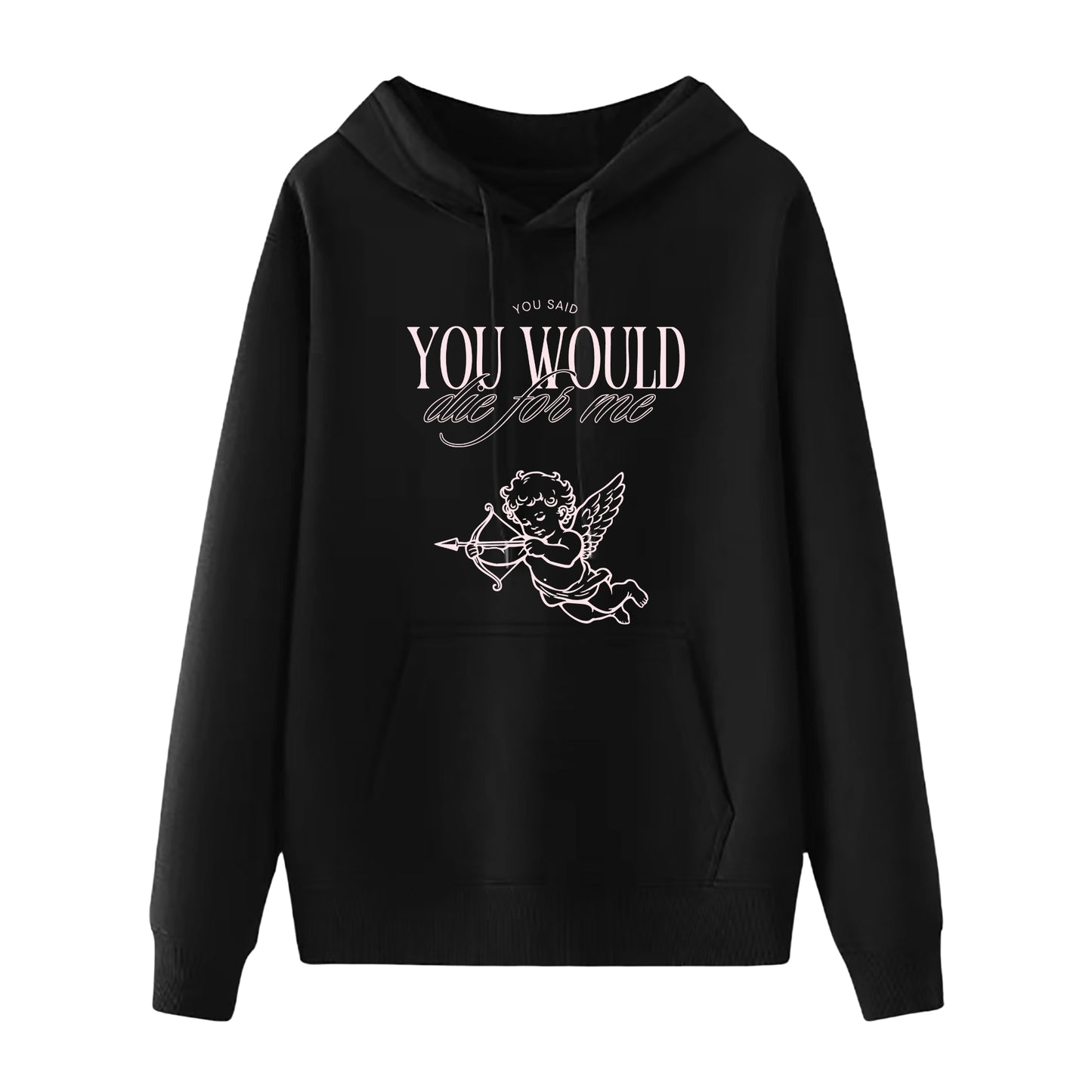 Sweatshirt und Kapuzenpullover mit Aufdruck „Always Love You“, mehrfarbig