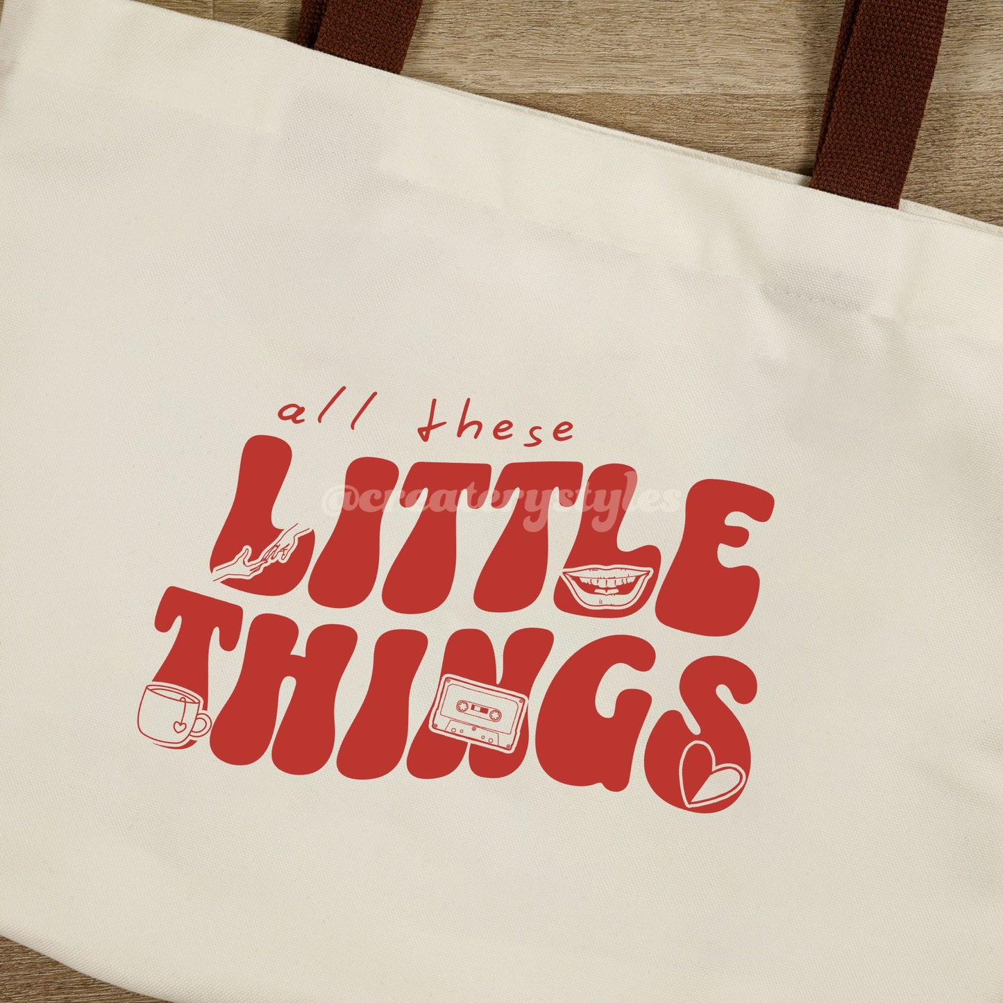 One Direction Merch Little Things Canvas Tote Bag