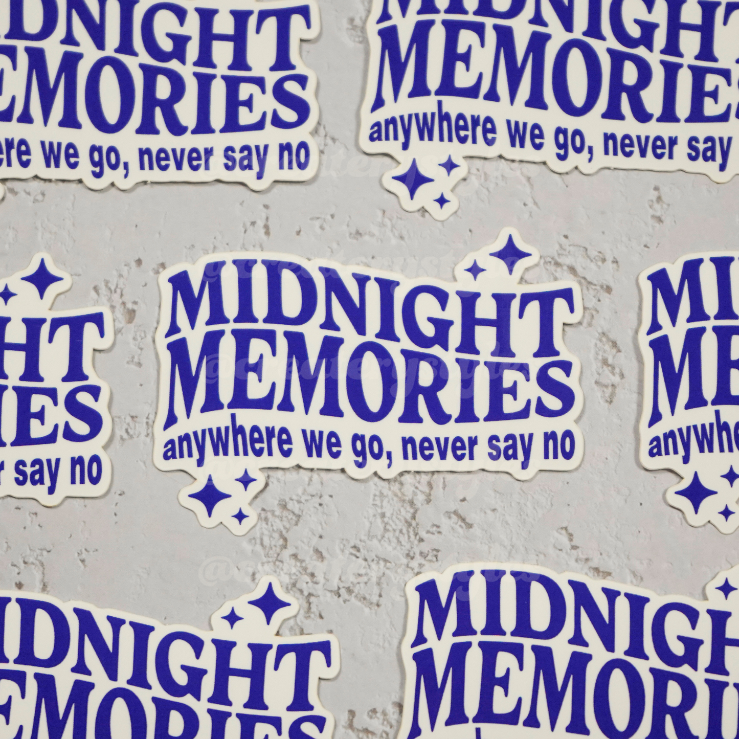 Midnight Memories - Waterproof Holographic Vinyl Sticker