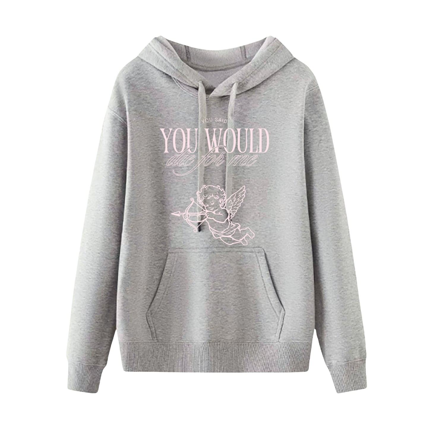 Sweatshirt und Kapuzenpullover mit Aufdruck „Always Love You“, mehrfarbig