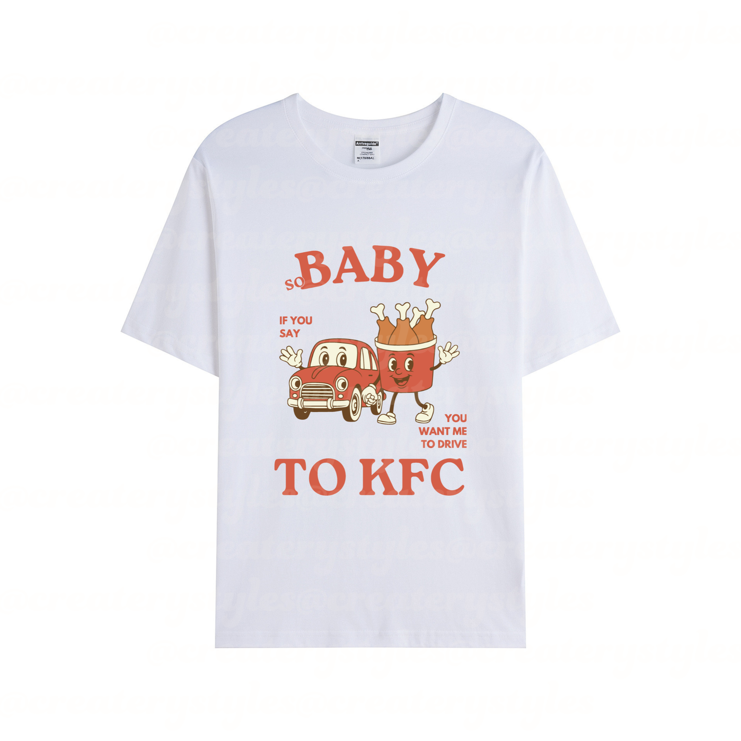 Drive to KFC T-Shirt, Mult Color