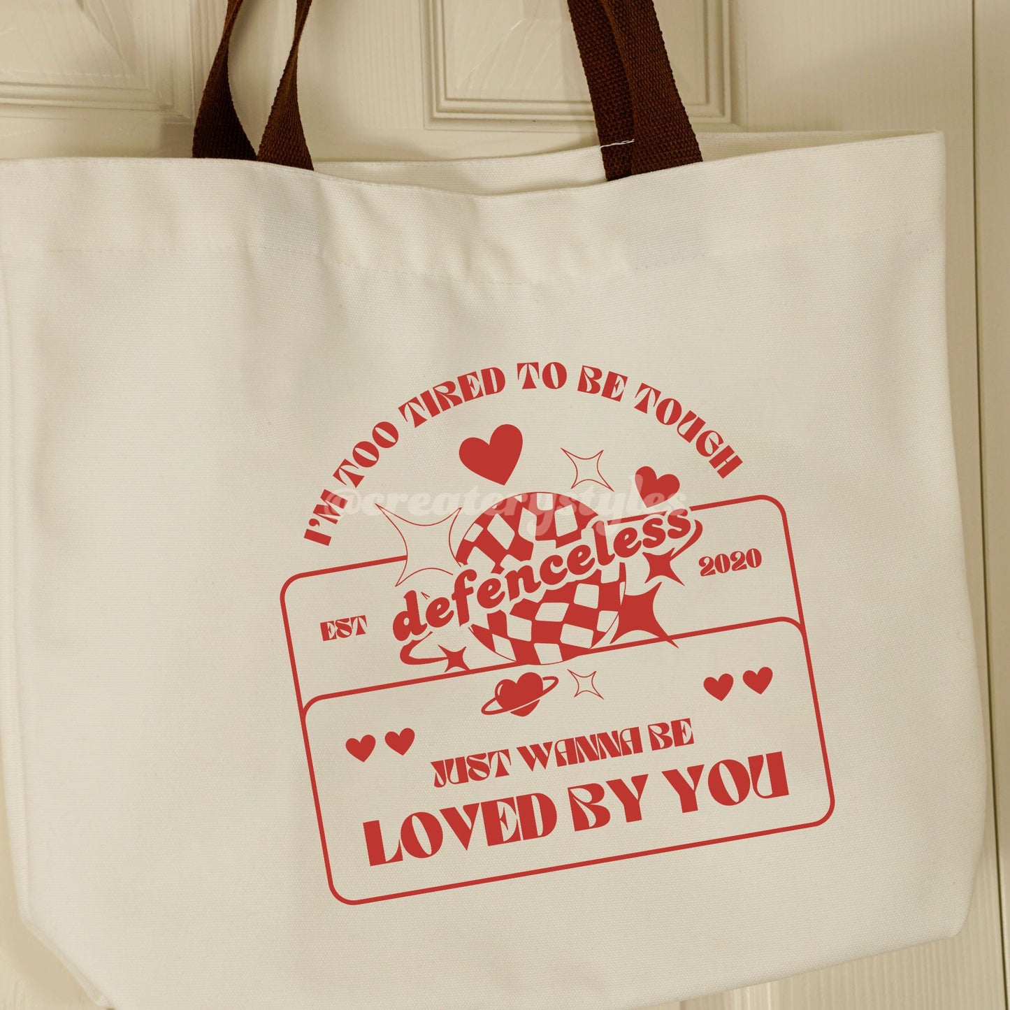 Defenceless Double-Sided Canvas Tote Bag