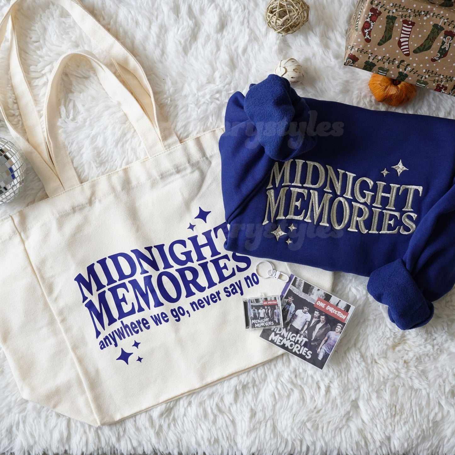 Midnight Memories Holiday Set: Crewneck, Tote Bag & NFC Keychain