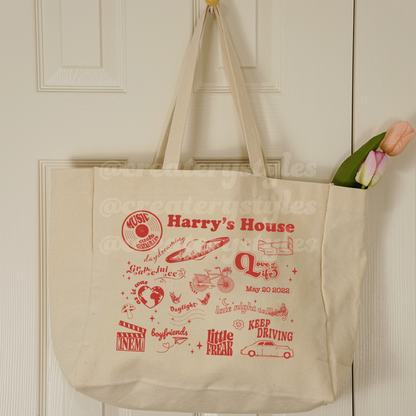 H's House Double-Sided Tote Bag, Mult Color