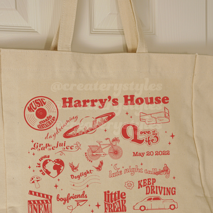 H's House Double-Sided Tote Bag, Mult Color