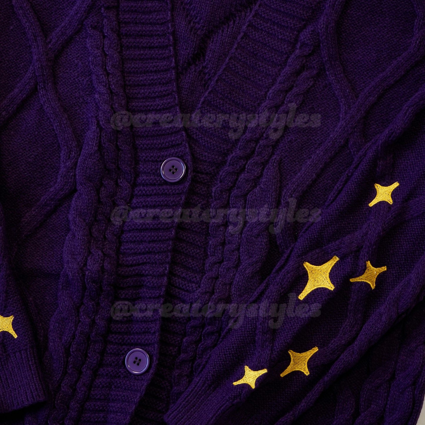 Speak Now Purple Inspired Cardigan Y2K Embroidered Knitted Cardigan