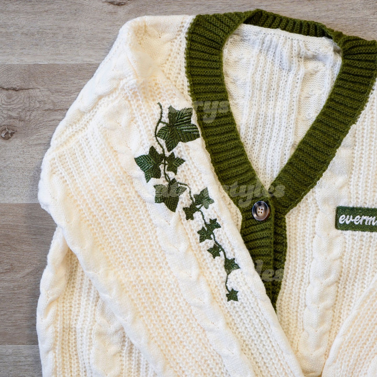 Taylor's Version Evermore Cream Cardigan Embroidered Knitted Vintage Cardigan 