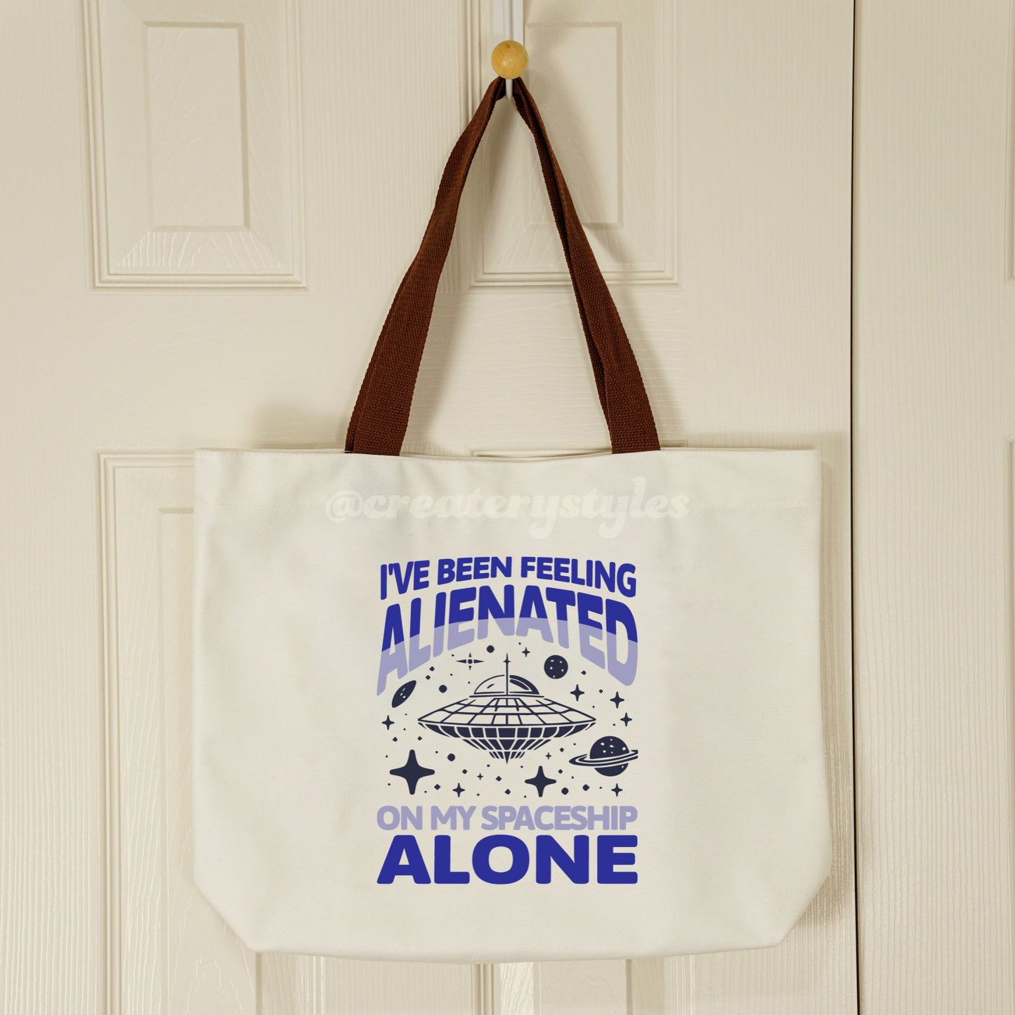 Alienated Double-Sided Canvas Tote Bag