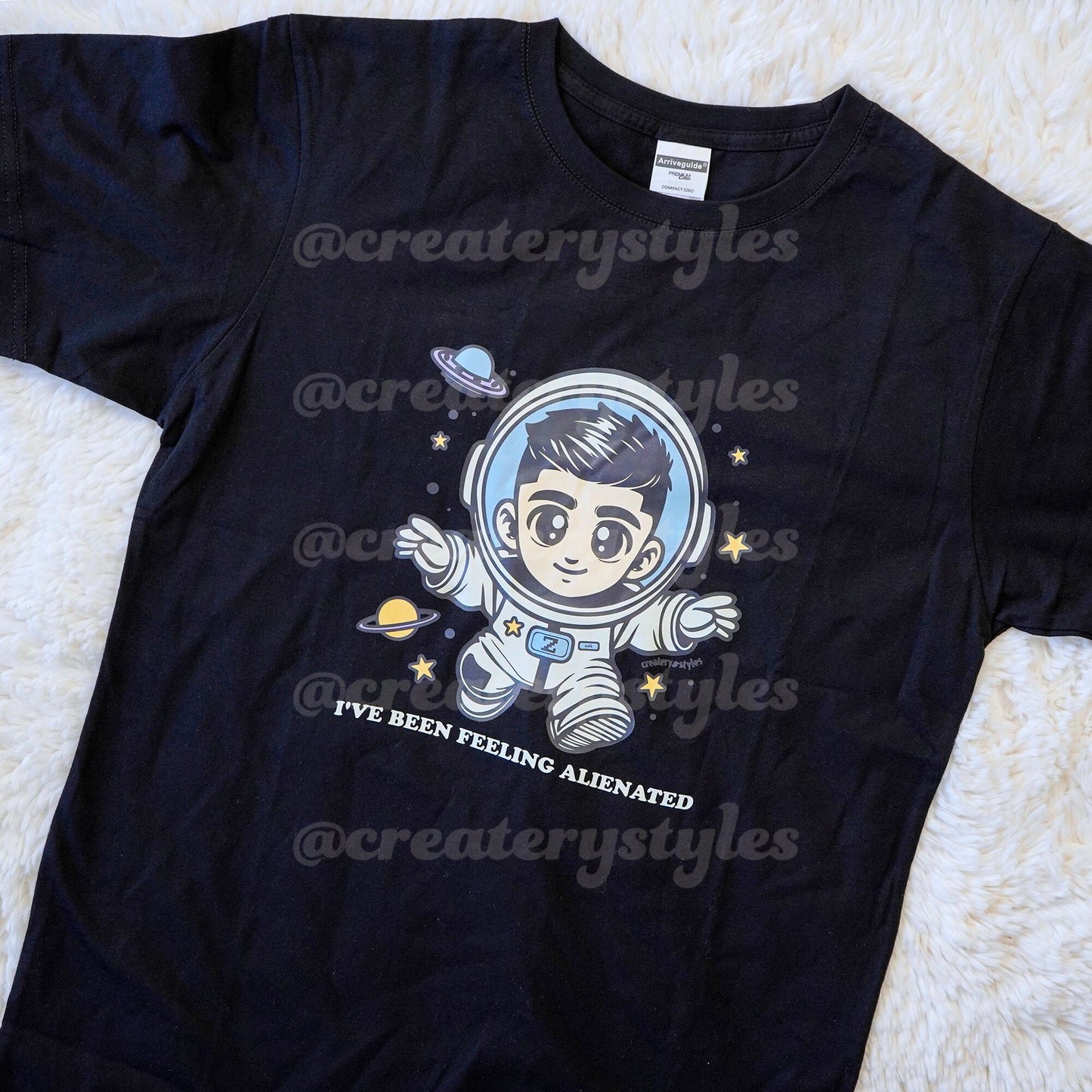 Zayn Malik Alienated Astro Version T Shirt Black