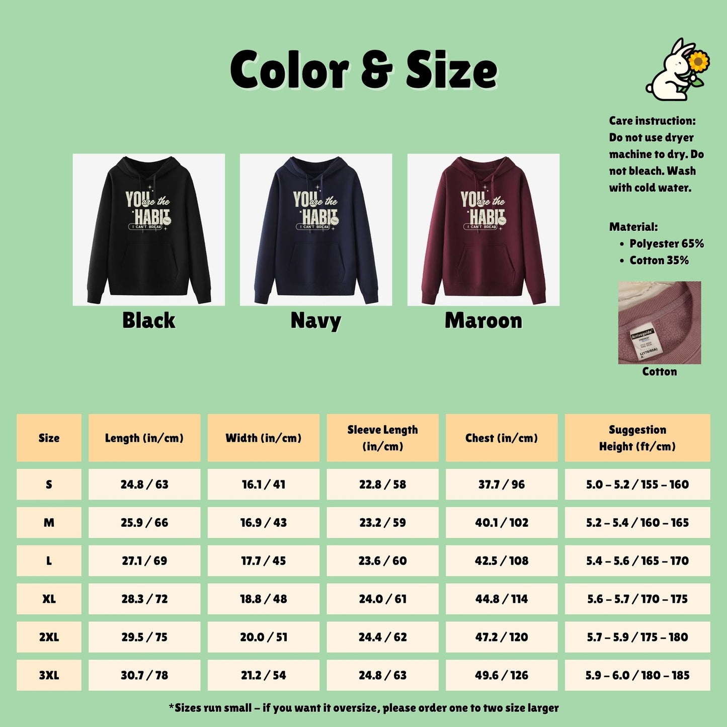 Sweatshirt und Kapuzenpullover mit Aufdruck „Always Love You“, mehrfarbig