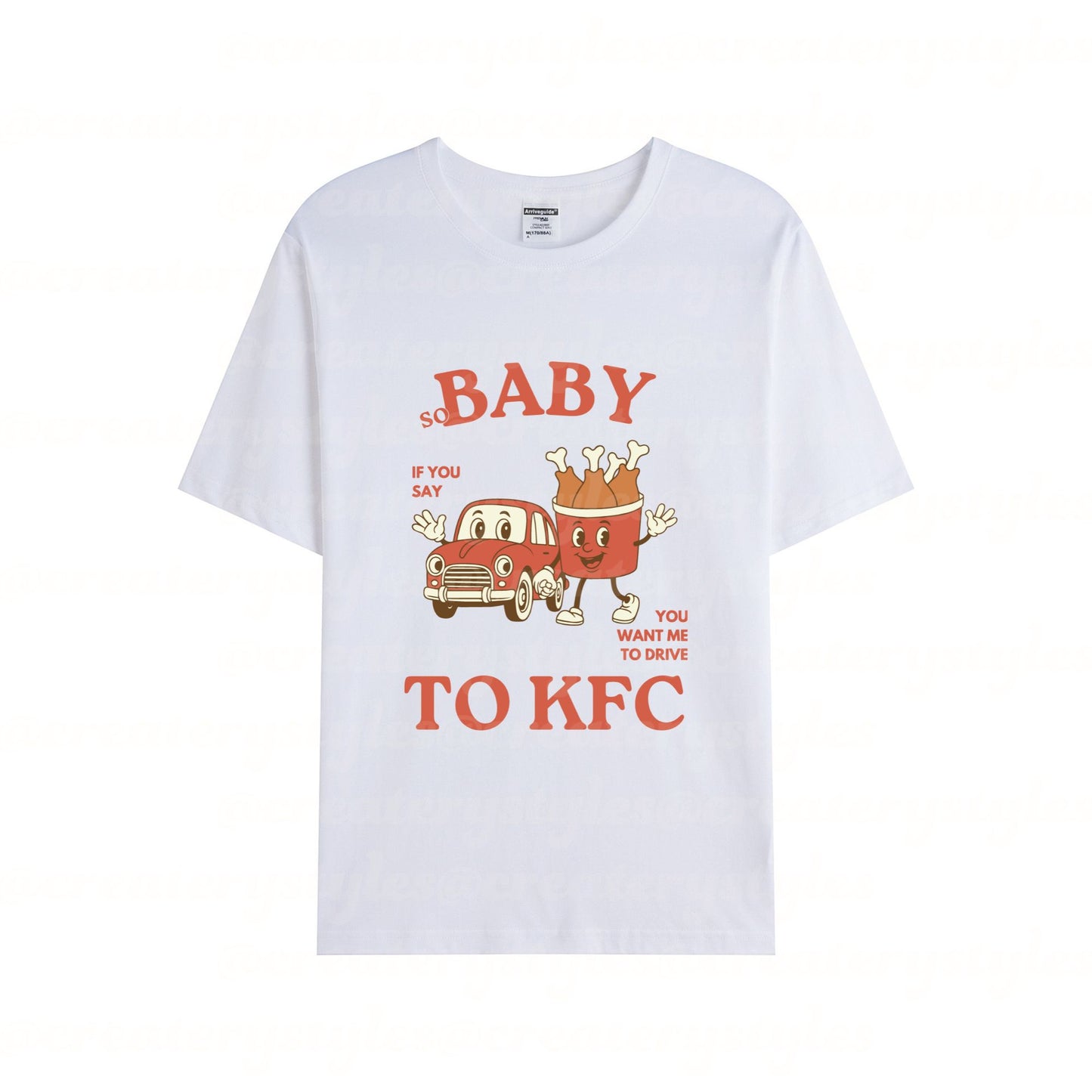 Drive to KFC T-Shirt, Mult Color