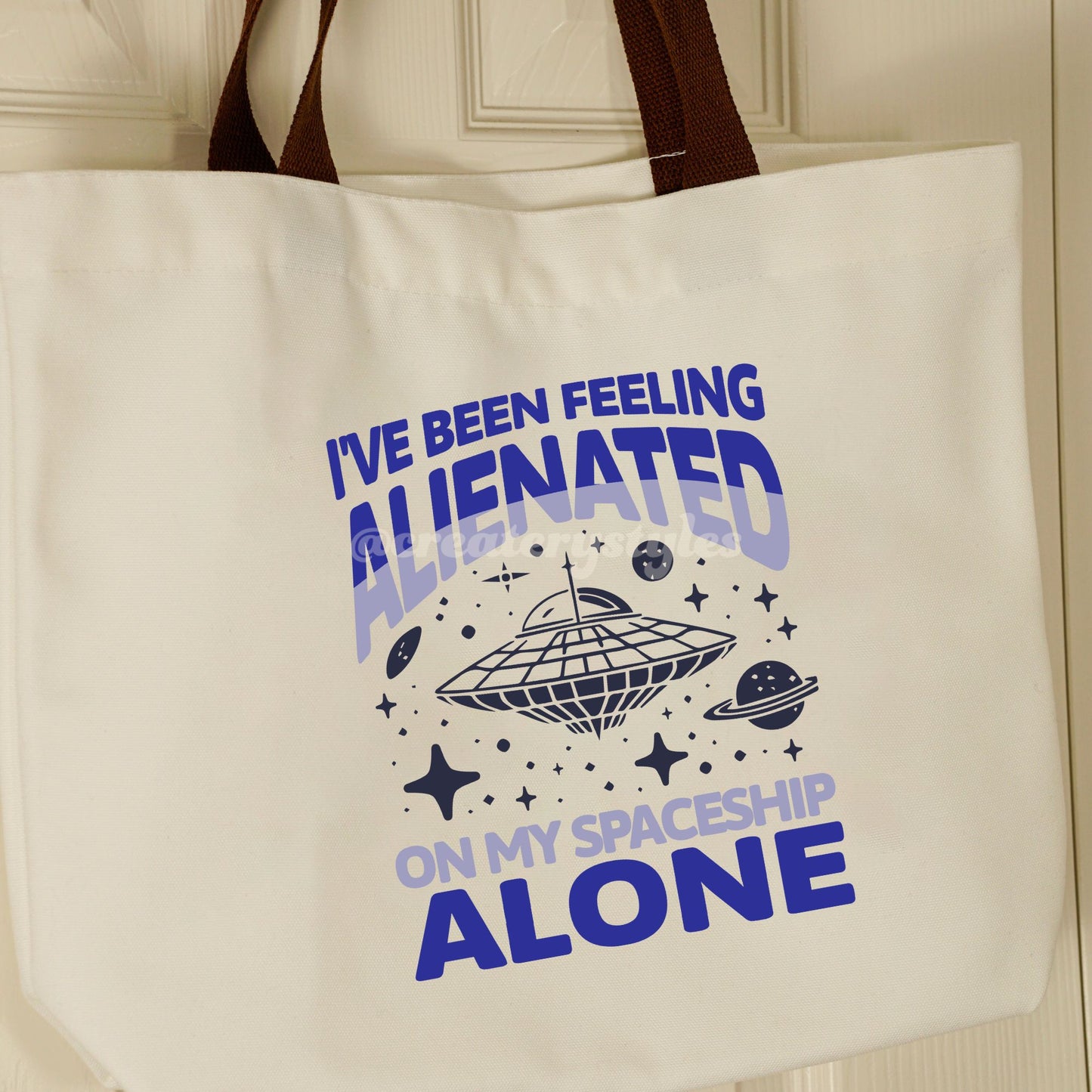 Alienated Double-Sided Canvas Tote Bag