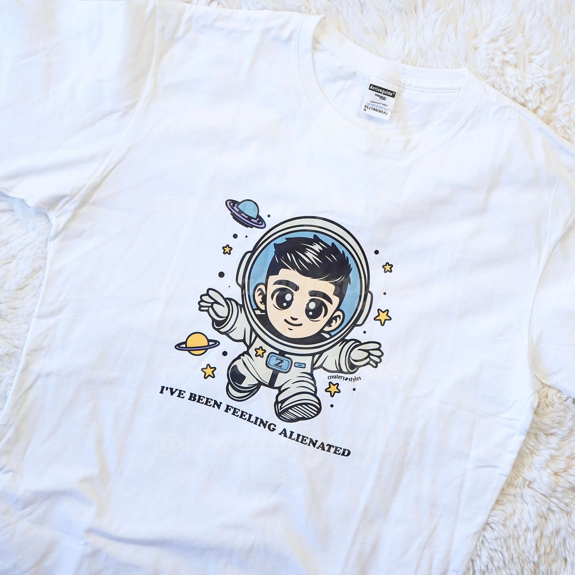 Zayn Malik Alienated Astro Version T Shirt White