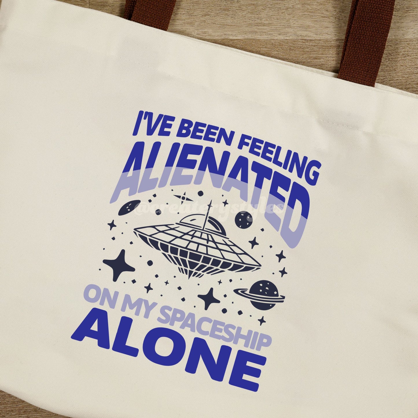 Alienated Double-Sided Canvas Tote Bag