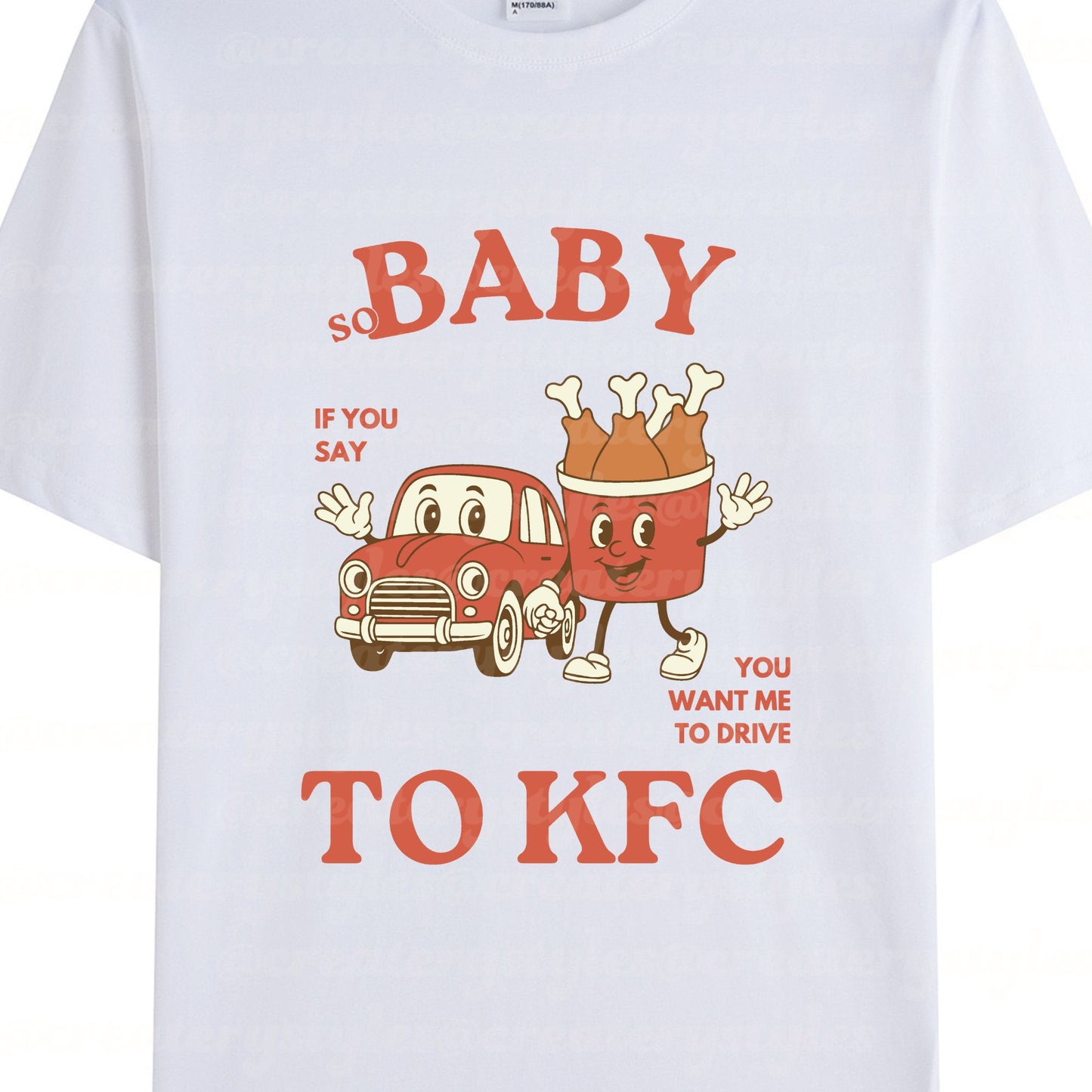Drive to KFC T-Shirt, Mult Color