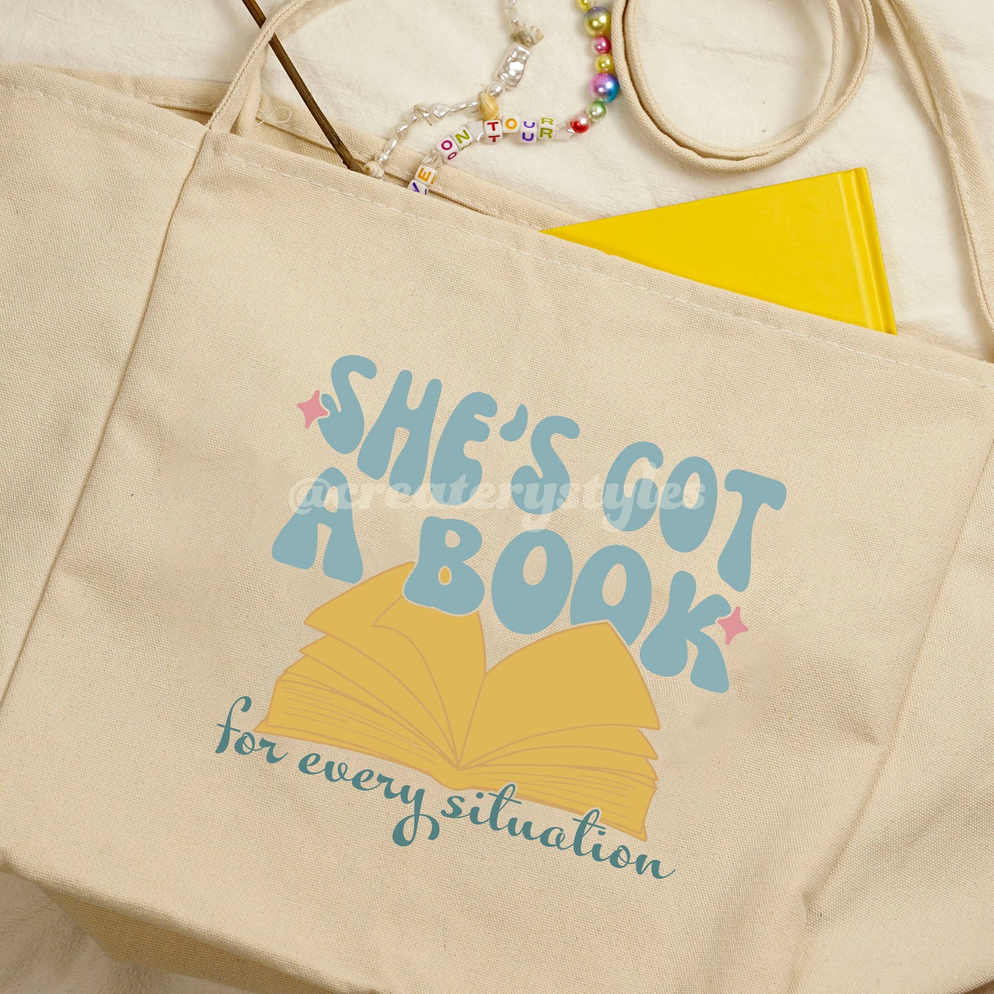 A Book For Every Situation Double-Sided Tote