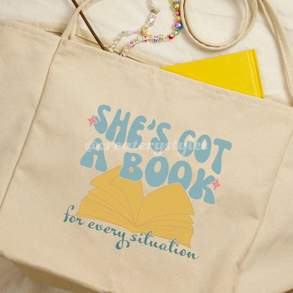 A Book For Every Situation Double-Sided Tote