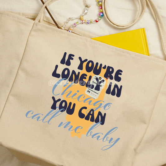 Lonely in Chicago Double-Sided Tote Bag