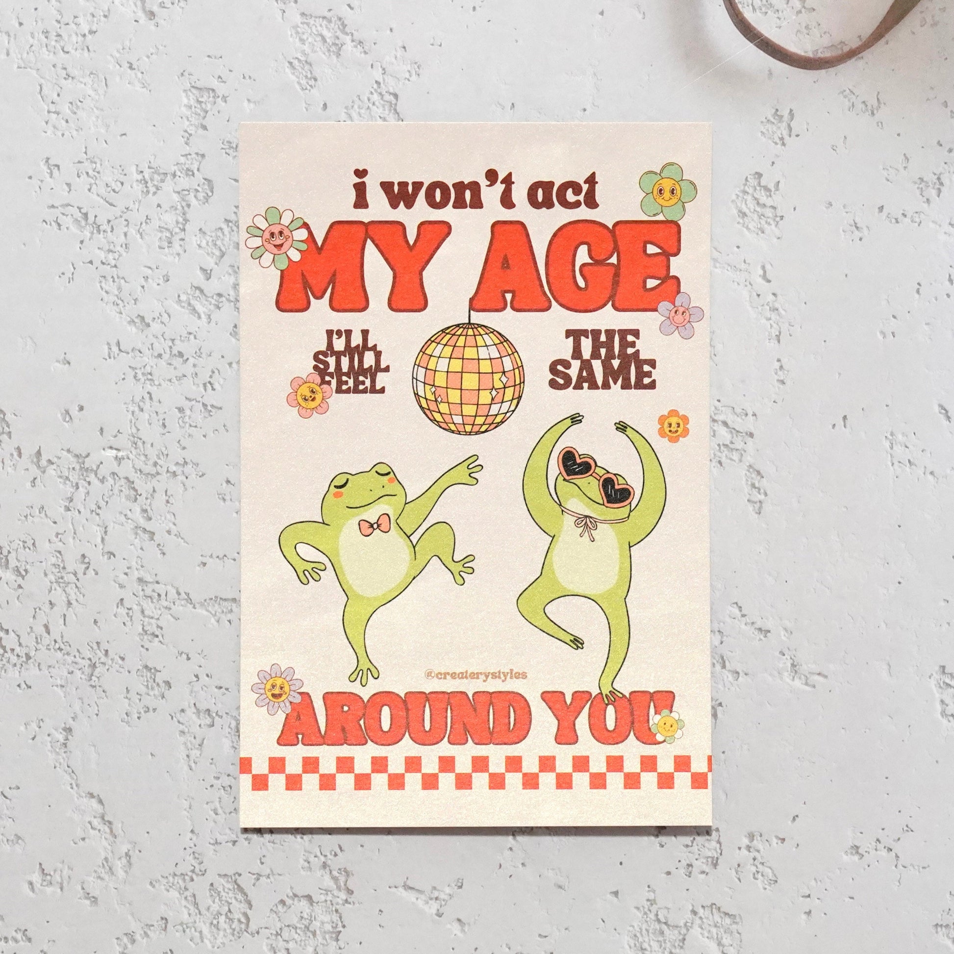 One Direction Act My Age Post Card