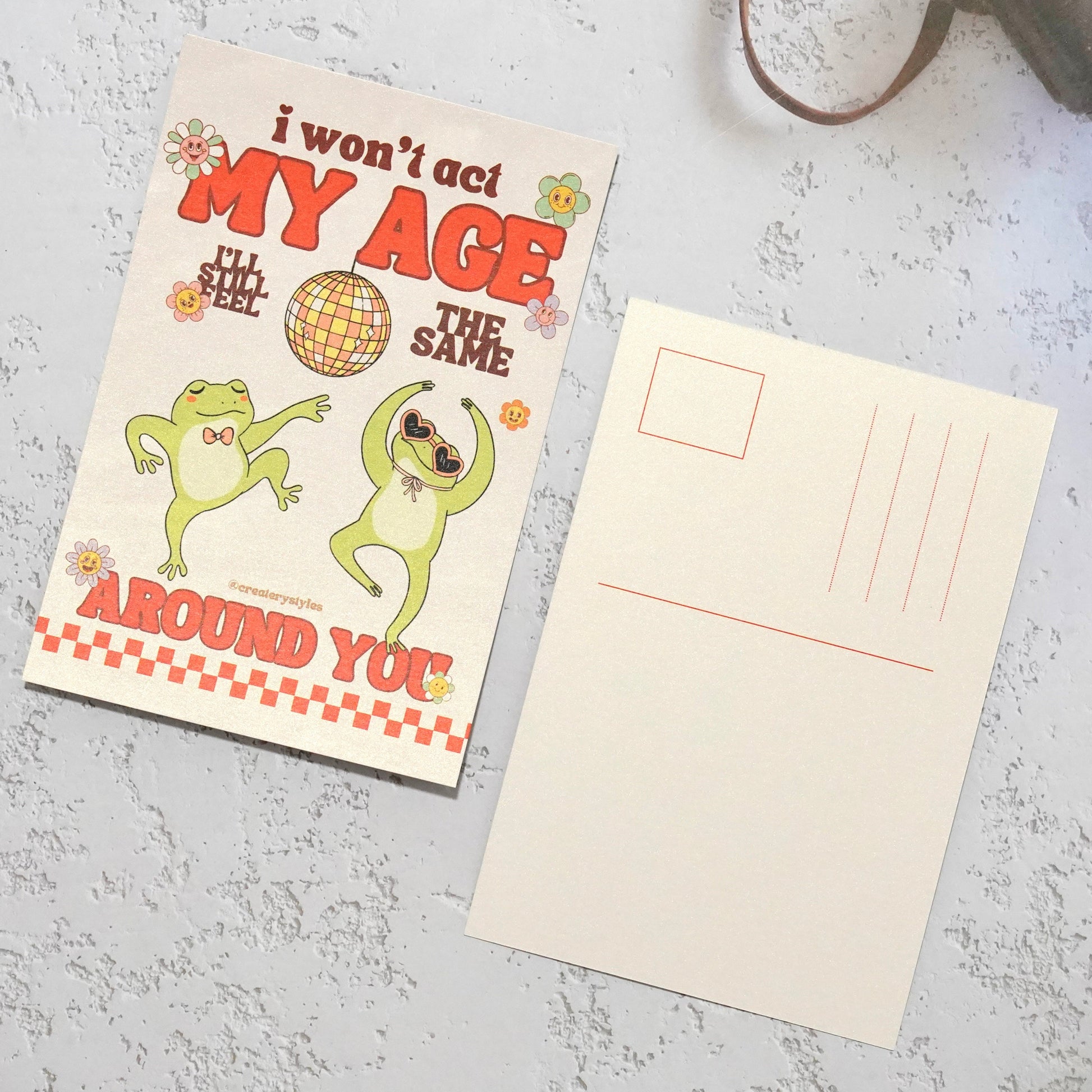 One Direction Act My Age Post Card
