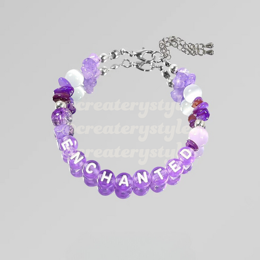 Enchanted Inspired Crystal Beads Friendship Bracelet Lobster Claw Closure