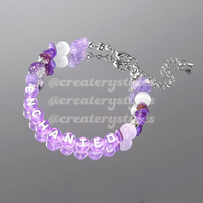 Enchanted Inspired Crystal Beads Friendship Bracelet Lobster Claw Closure