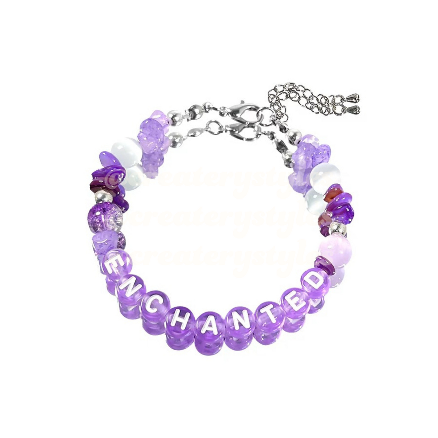 Enchanted Inspired Crystal Beads Friendship Bracelet Lobster Claw Closure