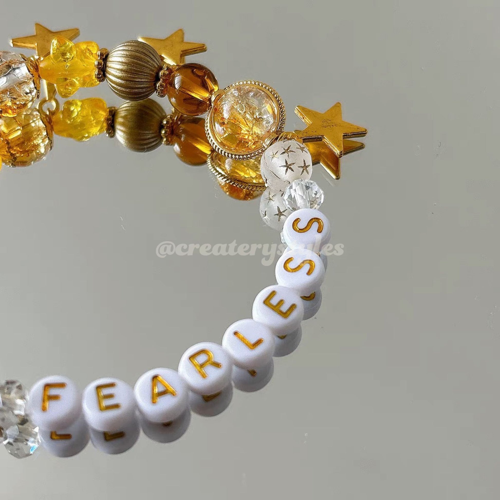 Fearless Inspired Crystal Beads Friendship Bracelet