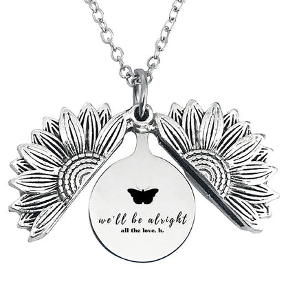 WBA Sunflower Double-Sided Necklace