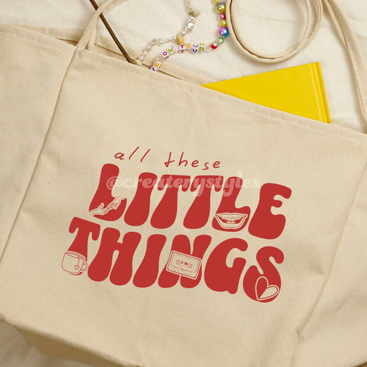 Little Things Double-Sided Tote Bag