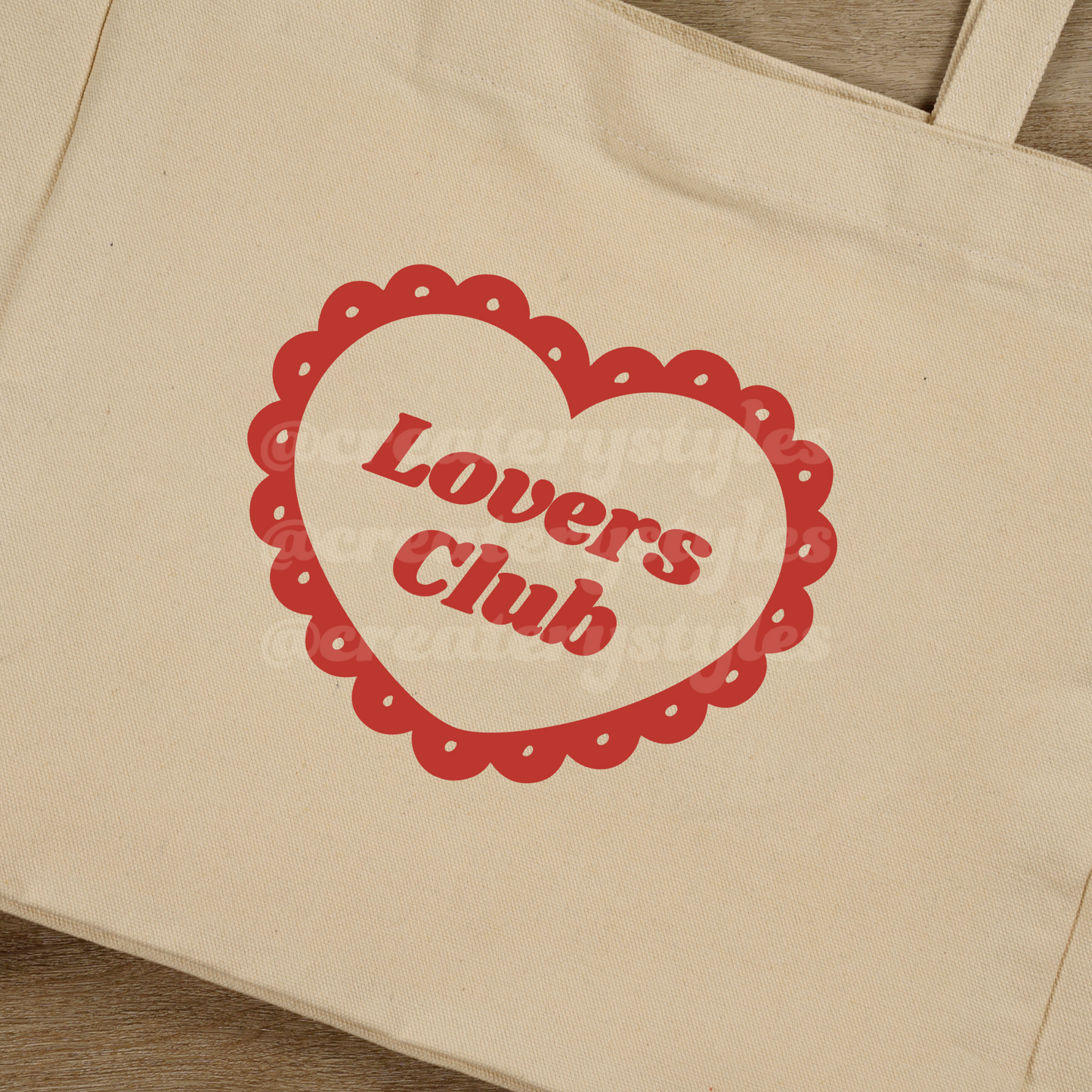 Lovers Club Double-Sided Tote Bag, Mult Color